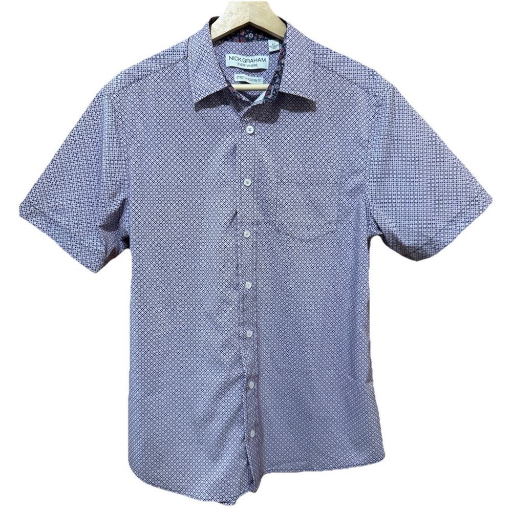 Nick Graham Everywhere Stretch‎ Modern Fit Men's Small Short Sleeve NWOT